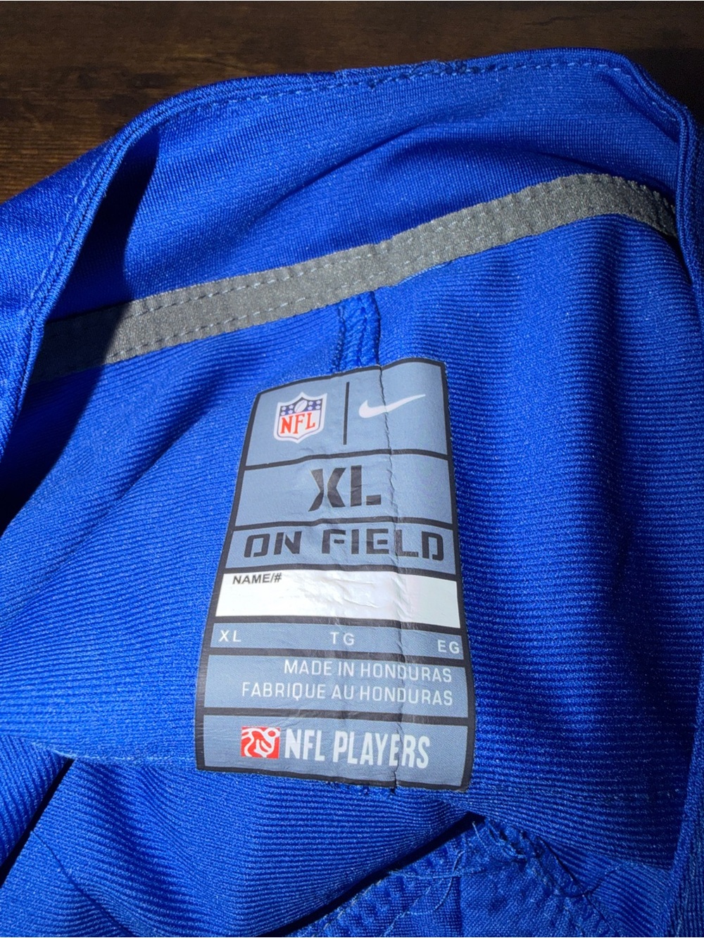 NWT! NFL NY Giants Royal Blue Men's Football Jersey - Jaxson Dart # 6 - Picture 6 of 8